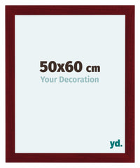 Como MDF Photo Frame 50x60cm Wine Red Swept Front Size | Yourdecoration.co.uk