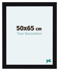 Como MDF Photo Frame 50x65cm Black High Gloss Front Size | Yourdecoration.co.uk