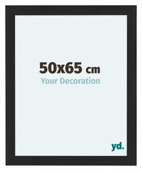 Como MDF Photo Frame 50x65cm Black Woodgrain Front Size | Yourdecoration.co.uk