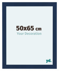 Como MDF Photo Frame 50x65cm Dark Blue Swept Front Size | Yourdecoration.co.uk