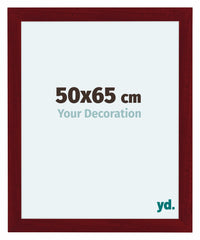 Como MDF Photo Frame 50x65cm Wine Red Swept Front Size | Yourdecoration.co.uk