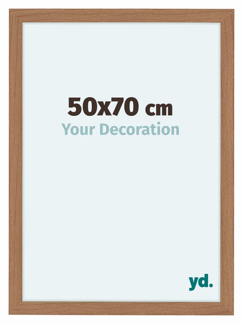 Como MDF Photo Frame 50x70cm Walnut Light Front Size | Yourdecoration.co.uk