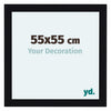 Como MDF Photo Frame 55x55cm Black High Gloss Front Size | Yourdecoration.co.uk