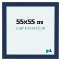 Como MDF Photo Frame 55x55cm Dark Blue Swept Front Size | Yourdecoration.co.uk