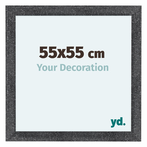 Como MDF Photo Frame 55x55cm Gray Swept Front Size | Yourdecoration.co.uk