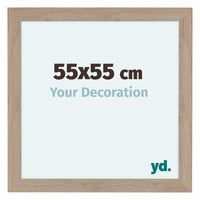 Como MDF Photo Frame 55x55cm Oak Light Front Size | Yourdecoration.co.uk