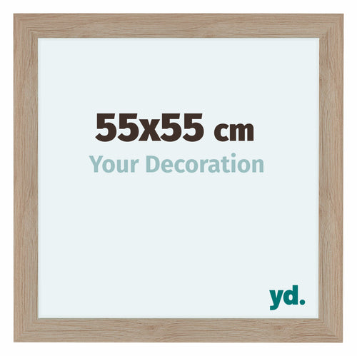 Como MDF Photo Frame 55x55cm Oak Light Front Size | Yourdecoration.co.uk