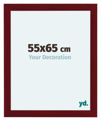 Como MDF Photo Frame 55x65cm Wine Red Swept Front Size | Yourdecoration.co.uk