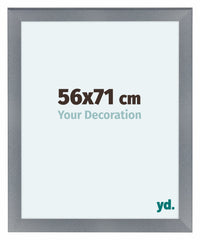 Como MDF Photo Frame 56x71cm Aluminium Brushed Front Size | Yourdecoration.co.uk