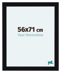 Como MDF Photo Frame 56x71cm Black High Gloss Front Size | Yourdecoration.co.uk