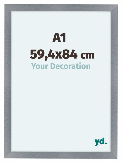 Como MDF Photo Frame 59 4x84cm A1 Aluminium Brushed Front Size | Yourdecoration.co.uk