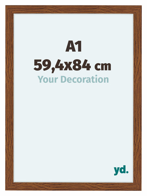 Como MDF Photo Frame 59 4x84cm A1 Oak Rustiek Front Size | Yourdecoration.co.uk