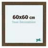 Como MDF Photo Frame 60x60cm Gold Antique Front Size | Yourdecoration.co.uk
