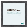 Como MDF Photo Frame 60x60cm Gray Swept Front Size | Yourdecoration.co.uk