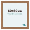 Como MDF Photo Frame 60x60cm Walnut Light Front Size | Yourdecoration.co.uk