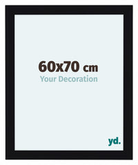 Como MDF Photo Frame 60x70cm Black High Gloss Front Size | Yourdecoration.co.uk