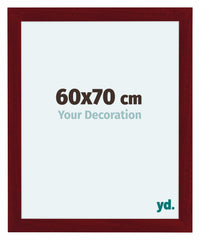 Como MDF Photo Frame 60x70cm Wine Red Swept Front Size | Yourdecoration.co.uk