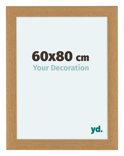 Como MDF Photo Frame 60x80cm Beech Front Size | Yourdecoration.co.uk