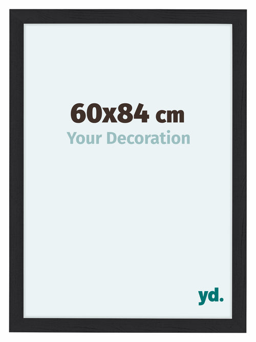 Como MDF Photo Frame 60x84cm Black Woodgrain Front Size | Yourdecoration.co.uk