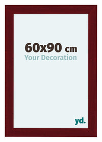 Como MDF Photo Frame 60x90cm Wine Red Swept Front Size | Yourdecoration.co.uk