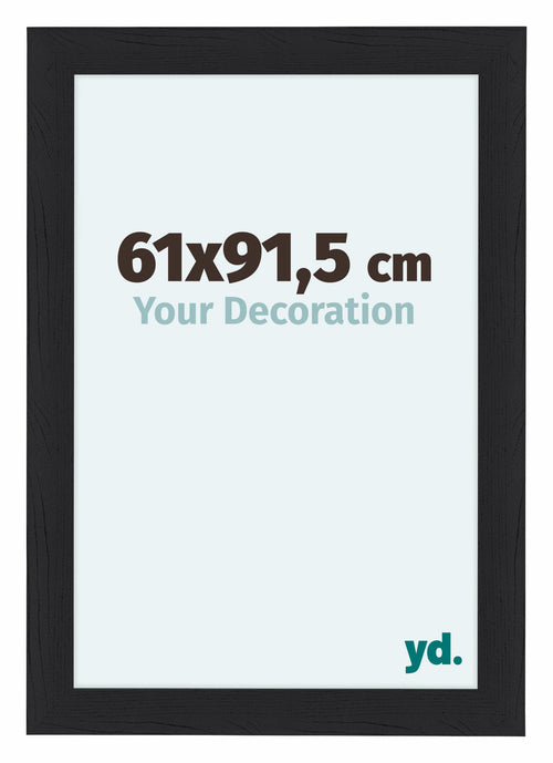 Como MDF Photo Frame 61x91 5cm Black Woodgrain Front Size | Yourdecoration.co.uk