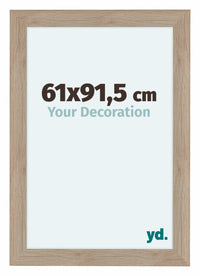 Como MDF Photo Frame 61x91 5cm Oak Light Front Size | Yourdecoration.co.uk