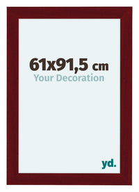 Como MDF Photo Frame 61x91 5cm Wine Red Swept Front Size | Yourdecoration.co.uk