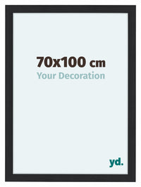 Como MDF Photo Frame 70x100cm Black Woodgrain Front Size | Yourdecoration.co.uk