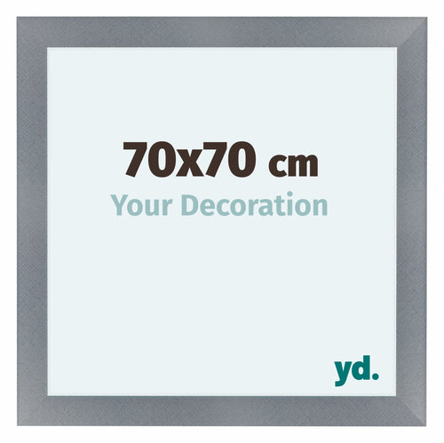 Como MDF Photo Frame 70x70cm Aluminium Brushed Front Size | Yourdecoration.co.uk
