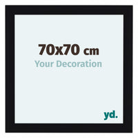 Como MDF Photo Frame 70x70cm Black High Gloss Front Size | Yourdecoration.co.uk