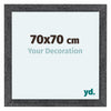 Como MDF Photo Frame 70x70cm Gray Swept Front Size | Yourdecoration.co.uk
