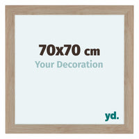 Como MDF Photo Frame 70x70cm Oak Light Front Size | Yourdecoration.co.uk