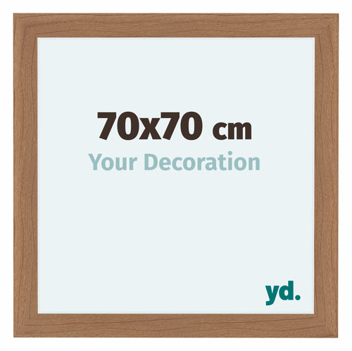 Como MDF Photo Frame 70x70cm Walnut Light Front Size | Yourdecoration.co.uk