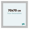 Como MDF Photo Frame 70x70cm White Woodgrain Front Size | Yourdecoration.co.uk