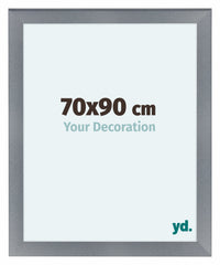 Como MDF Photo Frame 70x90cm Aluminium Brushed Front Size | Yourdecoration.co.uk