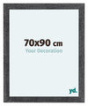 Como MDF Photo Frame 70x90cm Gray Swept Front Size | Yourdecoration.co.uk