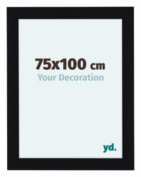 Como MDF Photo Frame 75x100cm Black High Gloss Front Size | Yourdecoration.co.uk