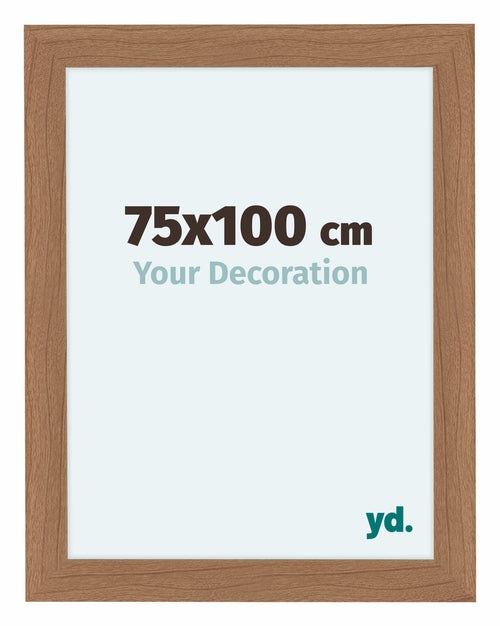 Como MDF Photo Frame 75x100cm Walnut Light Front Size | Yourdecoration.co.uk
