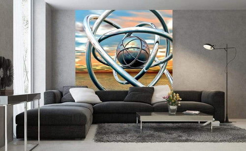 Dimex Abstract Balls Wall Mural 225x250cm 3 Panels Ambiance | Yourdecoration.co.uk