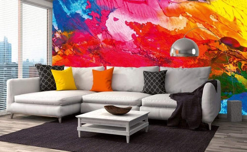 Dimex Abstract Painting Wall Mural 375x250cm 5 Panels Ambiance | Yourdecoration.co.uk