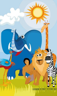 Dimex Africa Animals Wall Mural 150x250cm 2 Panels | Yourdecoration.co.uk