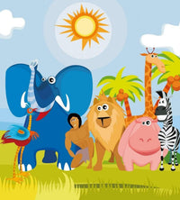 Dimex Africa Animals Wall Mural 225x250cm 3 Panels | Yourdecoration.co.uk
