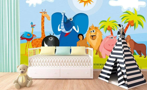 Dimex Africa Animals Wall Mural 375x250cm 5 Panels Ambiance | Yourdecoration.co.uk
