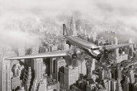 Dimex Airplane Wall Mural 375x250cm 5 Panels | Yourdecoration.co.uk