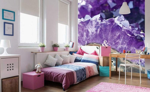 Dimex Amethyst Wall Mural 225x250cm 3 Panels Ambiance | Yourdecoration.co.uk