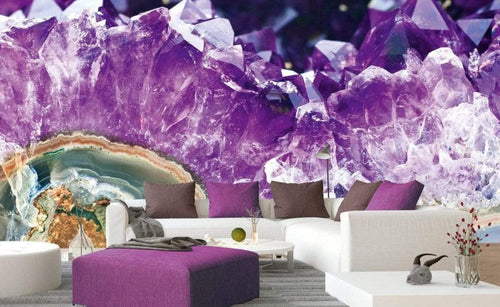 Dimex Amethyst Wall Mural 375x250cm 5 Panels Ambiance | Yourdecoration.co.uk