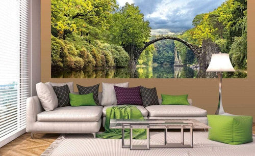 Dimex Arch Bridge Wall Mural 375x150cm 5 Panels Ambiance | Yourdecoration.co.uk