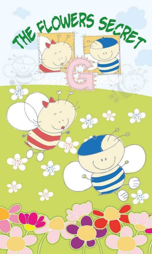 Dimex Baby Bees Wall Mural 150x250cm 2 Panels | Yourdecoration.co.uk