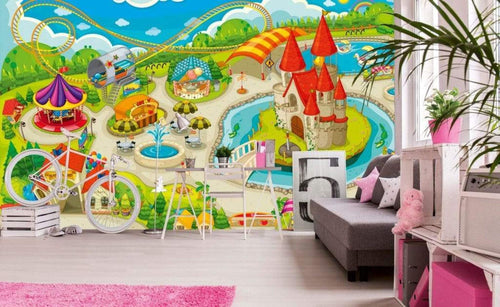 Dimex Beautiful Park Wall Mural 375x250cm 5 Panels Ambiance | Yourdecoration.co.uk