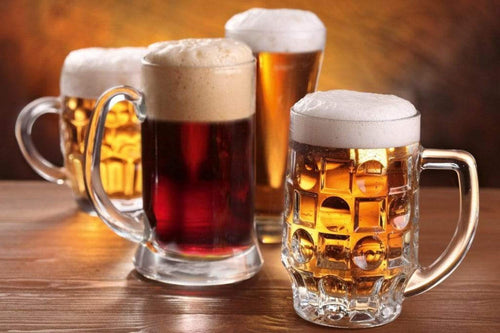 Dimex Beer Mugs Wall Mural 375x250cm 5 Panels | Yourdecoration.co.uk